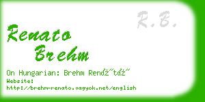 renato brehm business card